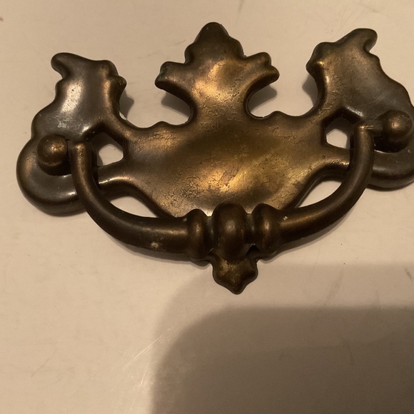 Vintage metal batwing like drawer handle, - Picture 5 of 5